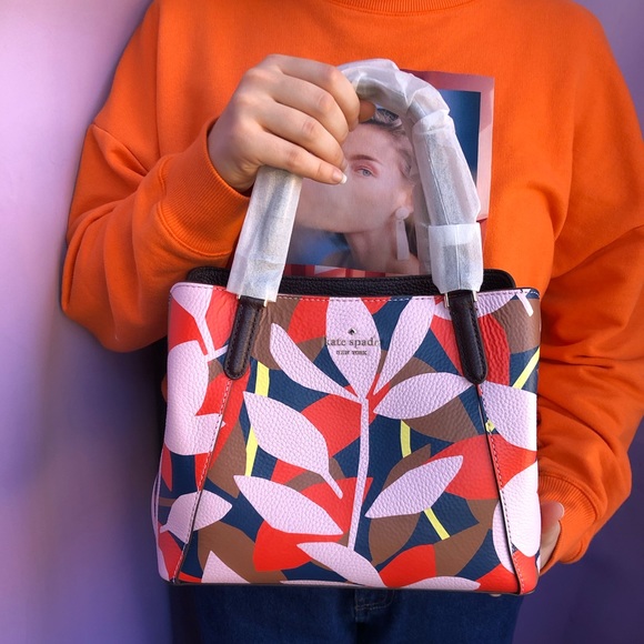 🎁Kate Spade Jackson Tropical Toss Medium Satchel - Picture 4 of 4